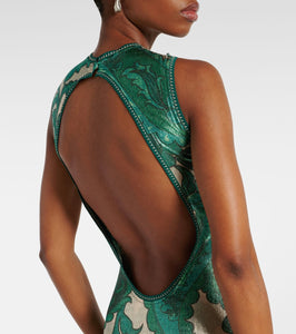 ETRO - VESTIDO LARGO DE LAMÉ