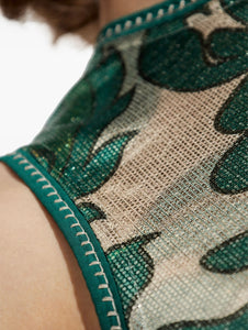 ETRO - VESTIDO LARGO DE LAMÉ